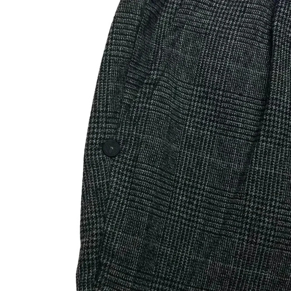 Natori Dogen Charcoal Herringbone Plaid Mens Sweatpants Size Medium - Picture 7 of 13